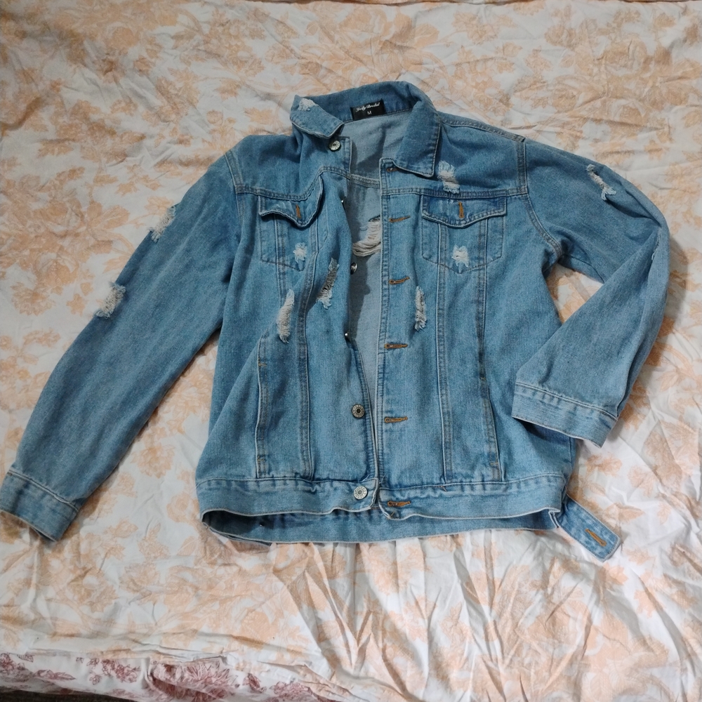 Distressed Denim Jacket